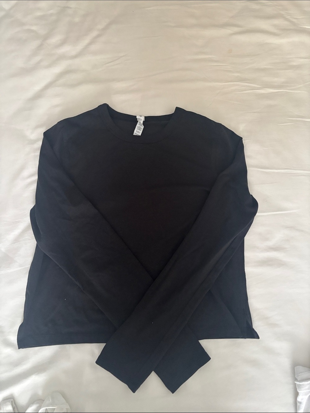 lululemon athletica Black Long Sleeve Crewneck Tee